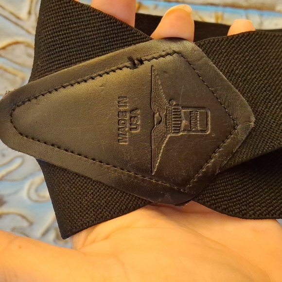 Vintage Easy Riders Black Men's Easyrider's Suspenders Rare. Made in the USA  - Picture 2 of 9